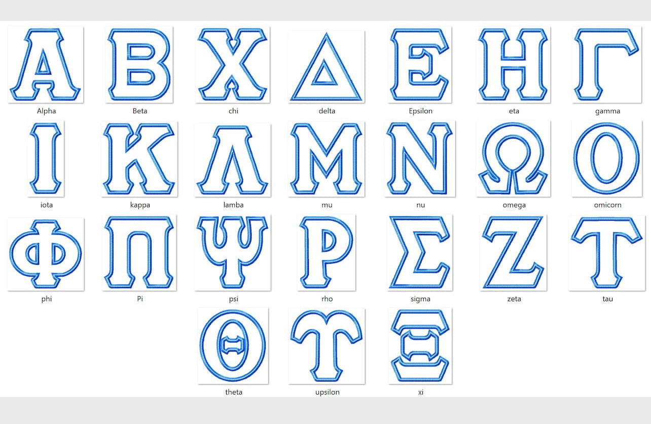 Greek Letters