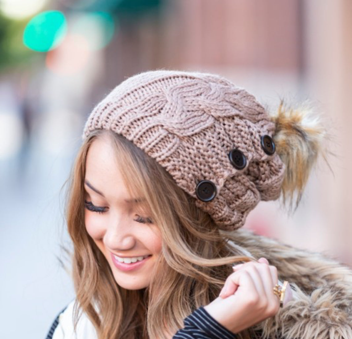 Button Beanie