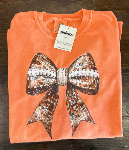Disco Football Bow