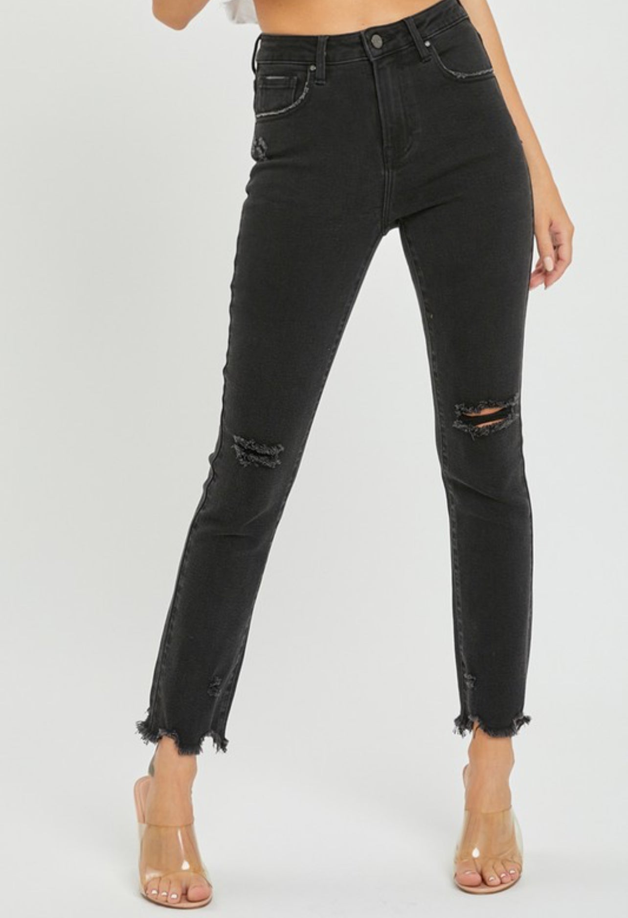 High Rise Slim Straight