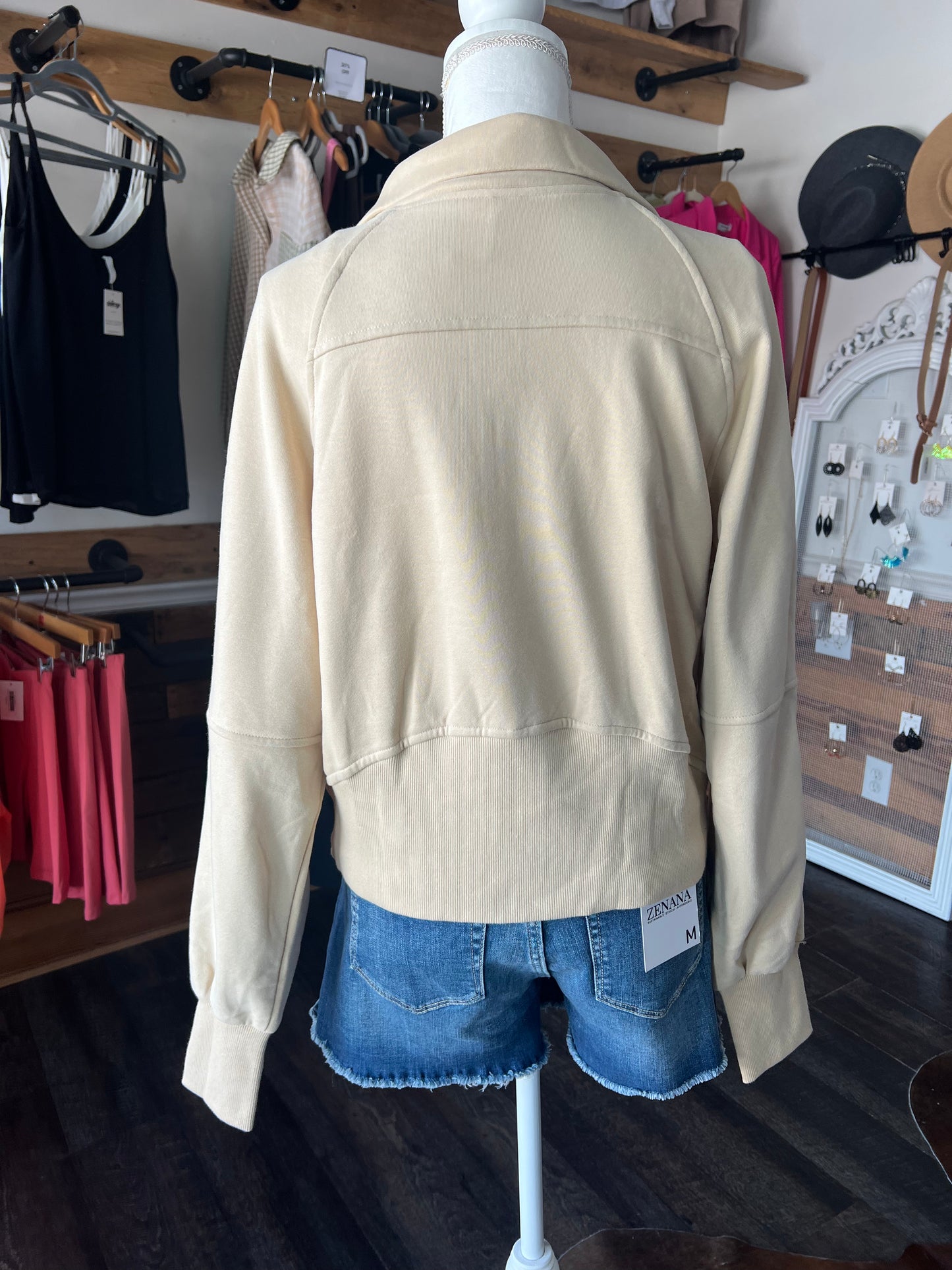 1/4 Zip Thumbhole Hoodie